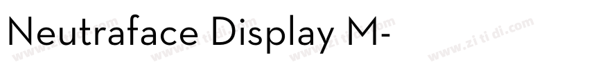 Neutraface Display M字体转换